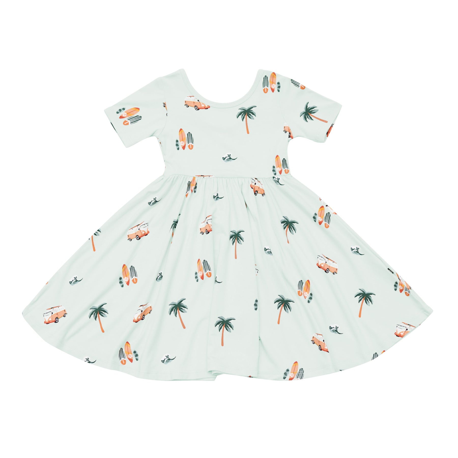 Twirl Dress in Dew Surf