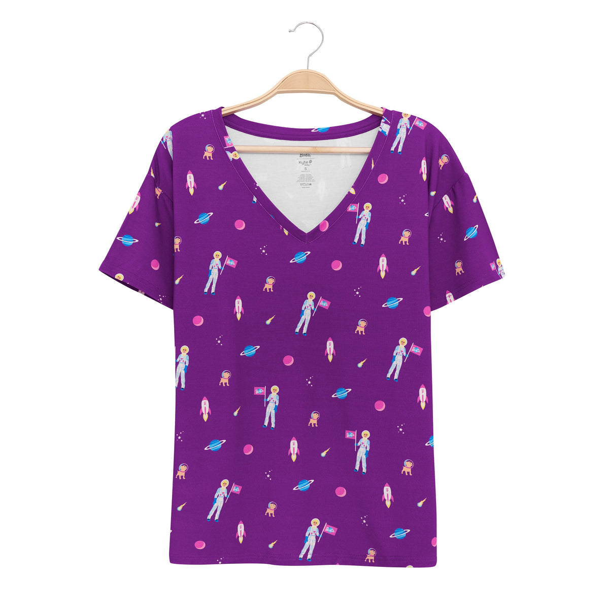 Women’s Relaxed Fit V-Neck in Barbie™ Astronaut