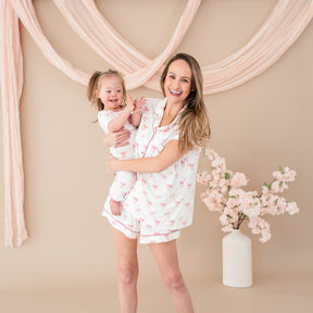 Women’s Short Sleeve Pajama Set in Bow