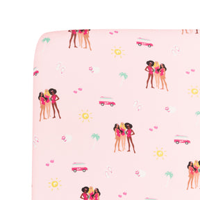 Crib Sheet in Barbie™ Beach