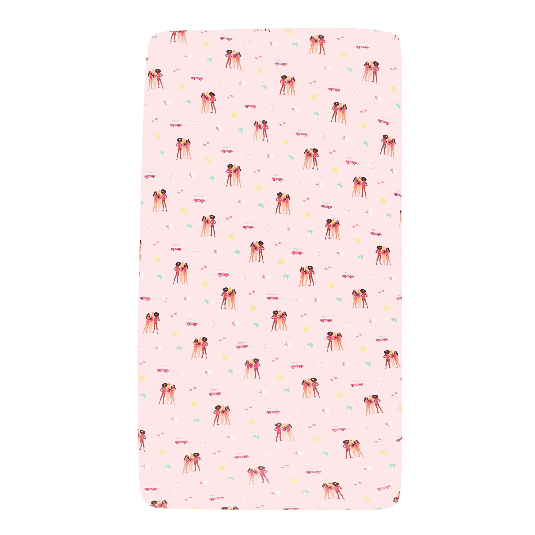 Crib Sheet in Barbie™ Beach
