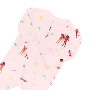 Zippered Romper in Barbie™ Beach