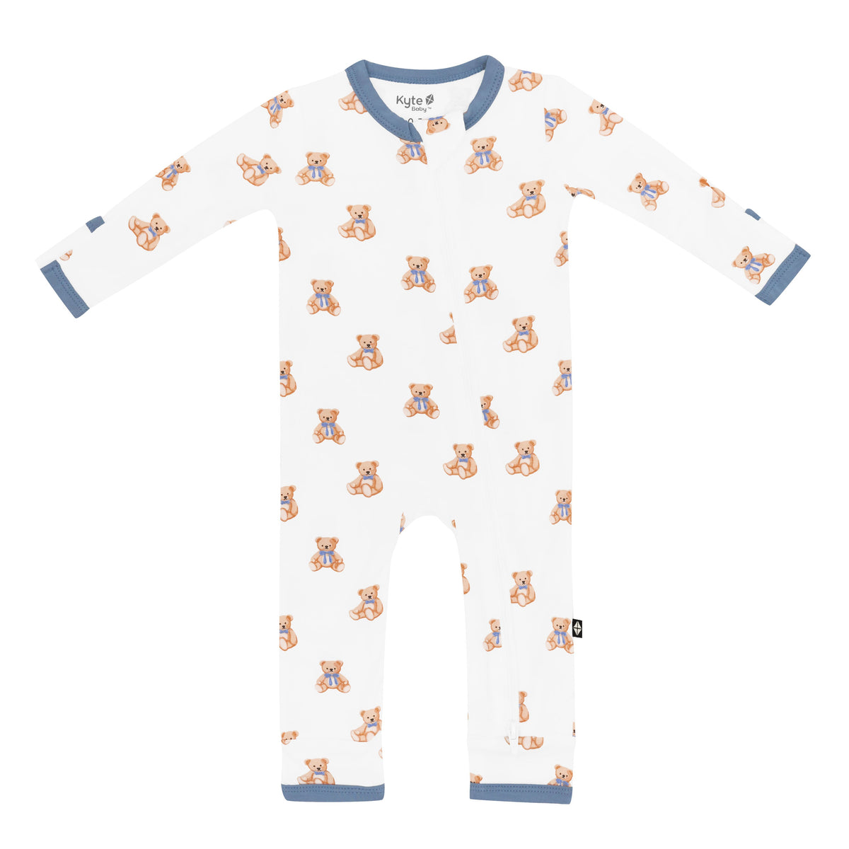 Zippered Romper in Teddy Bear