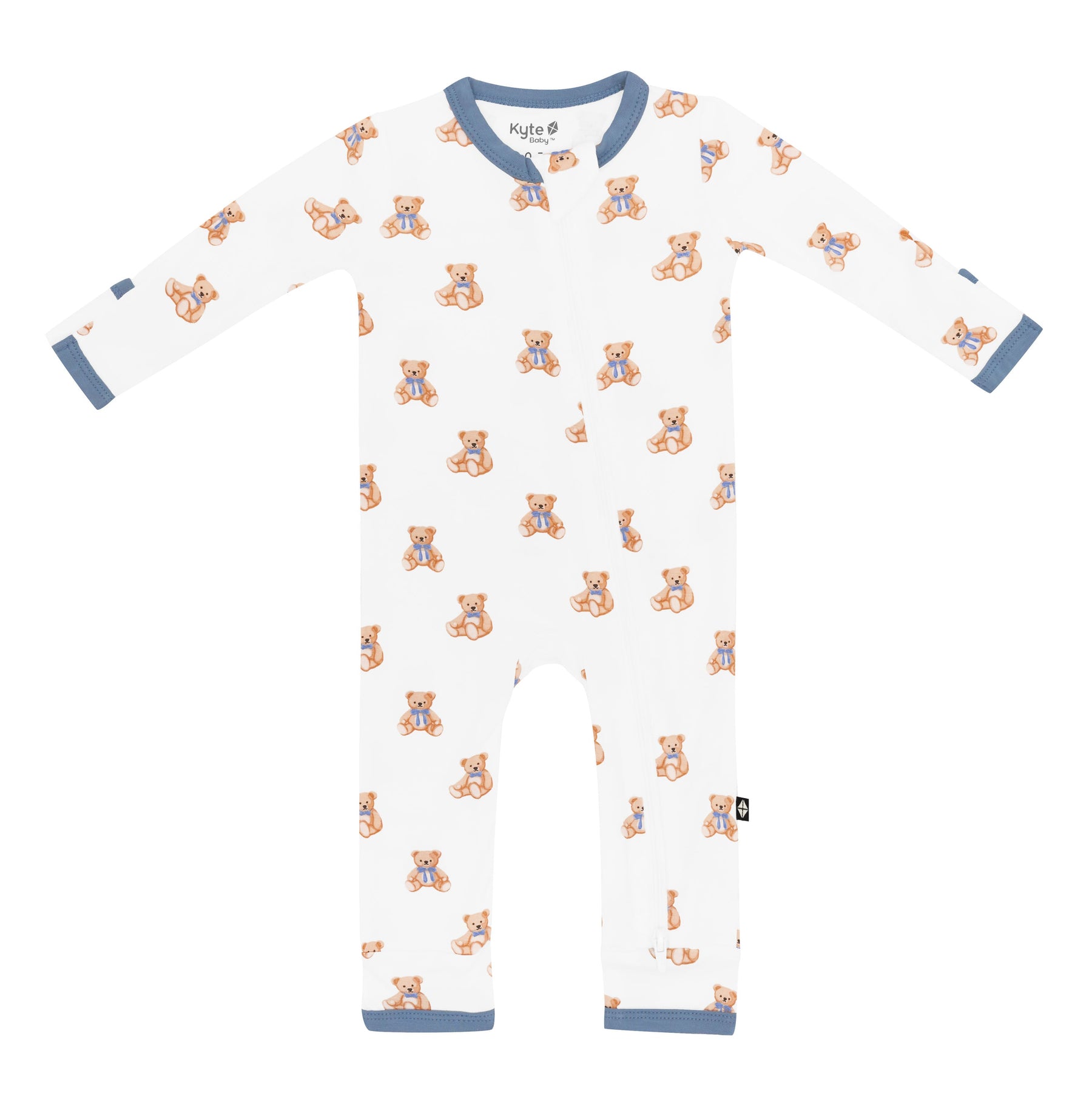 Zippered Romper in Teddy Bear