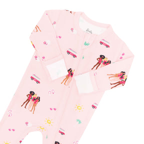 Zippered Footie in Barbie™ Beach