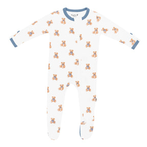 Zippered Footie in Teddy Bear