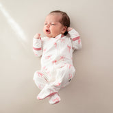 Zippered Footie in Bow