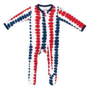 Zippered Footie in Liberty Rip Tide