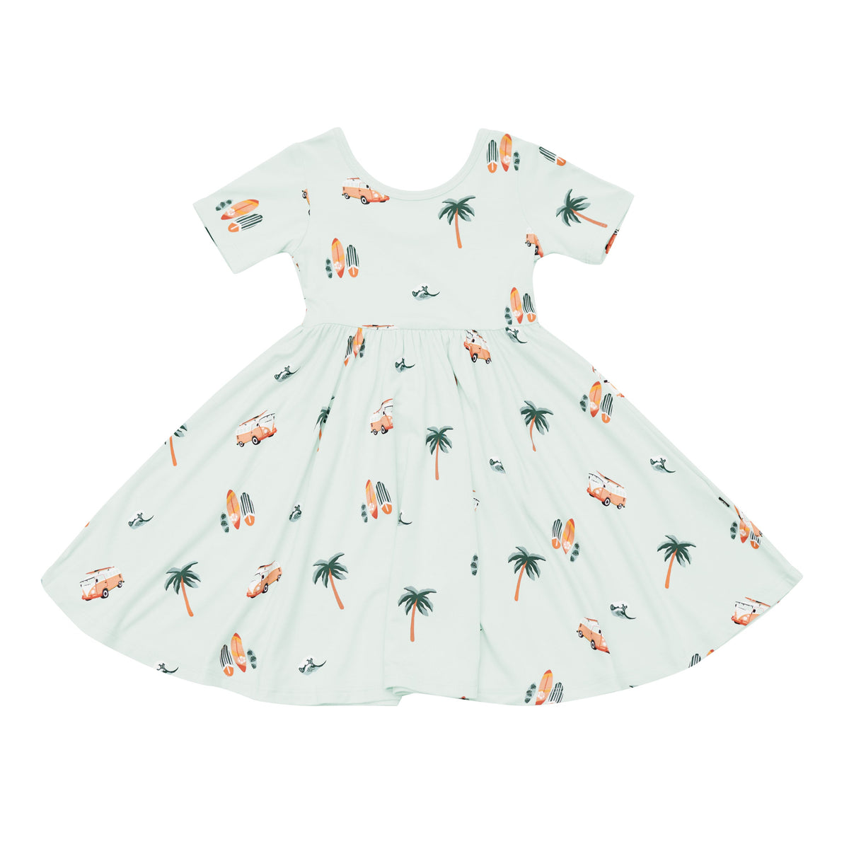 Twirl Dress in Dew Surf