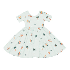 Twirl Dress in Dew Surf