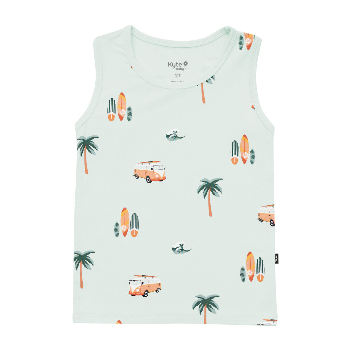 Toddler Tank Top in Dew Surf