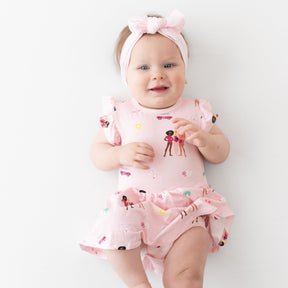 Twirl Bodysuit Dress in Barbie™ Beach