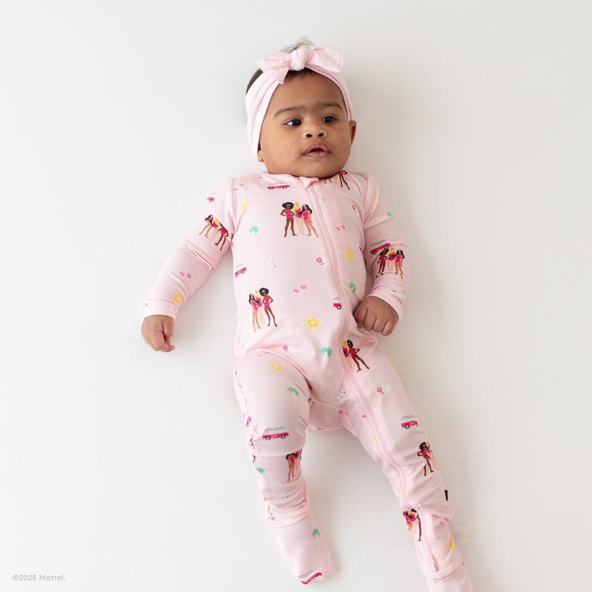 Zippered Footie in Barbie™ Beach