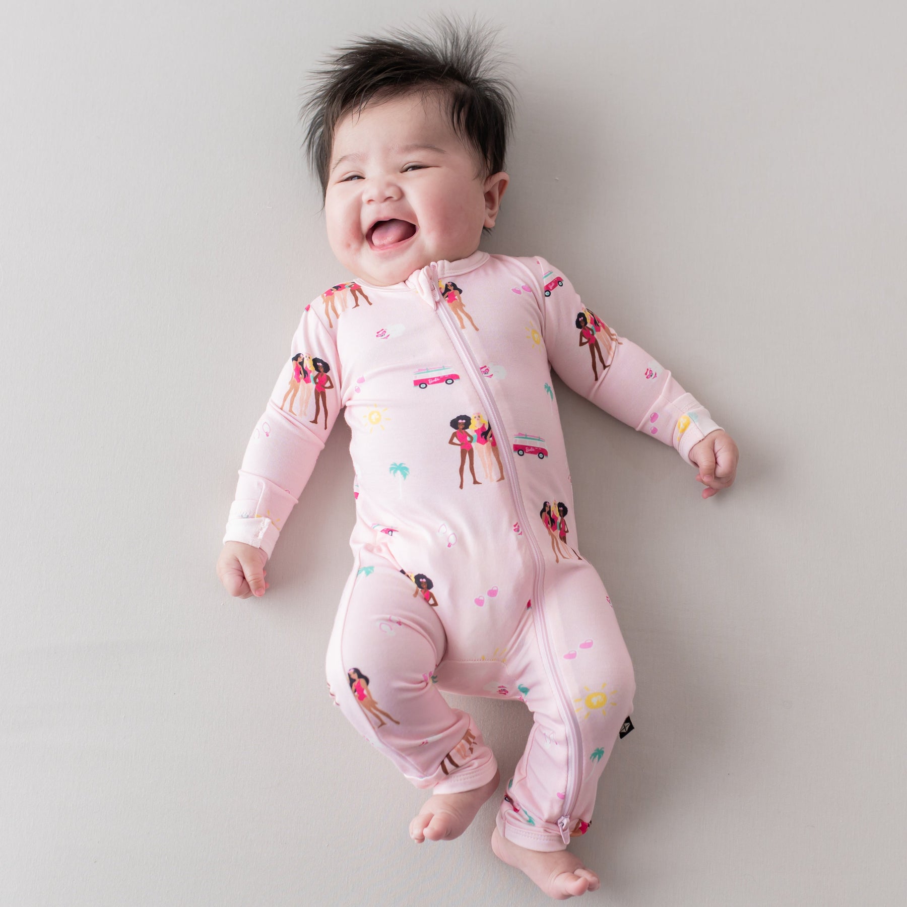 Zippered Romper in Barbie™ Beach
