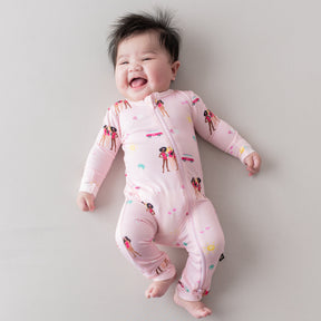 Zippered Romper in Barbie™ Beach