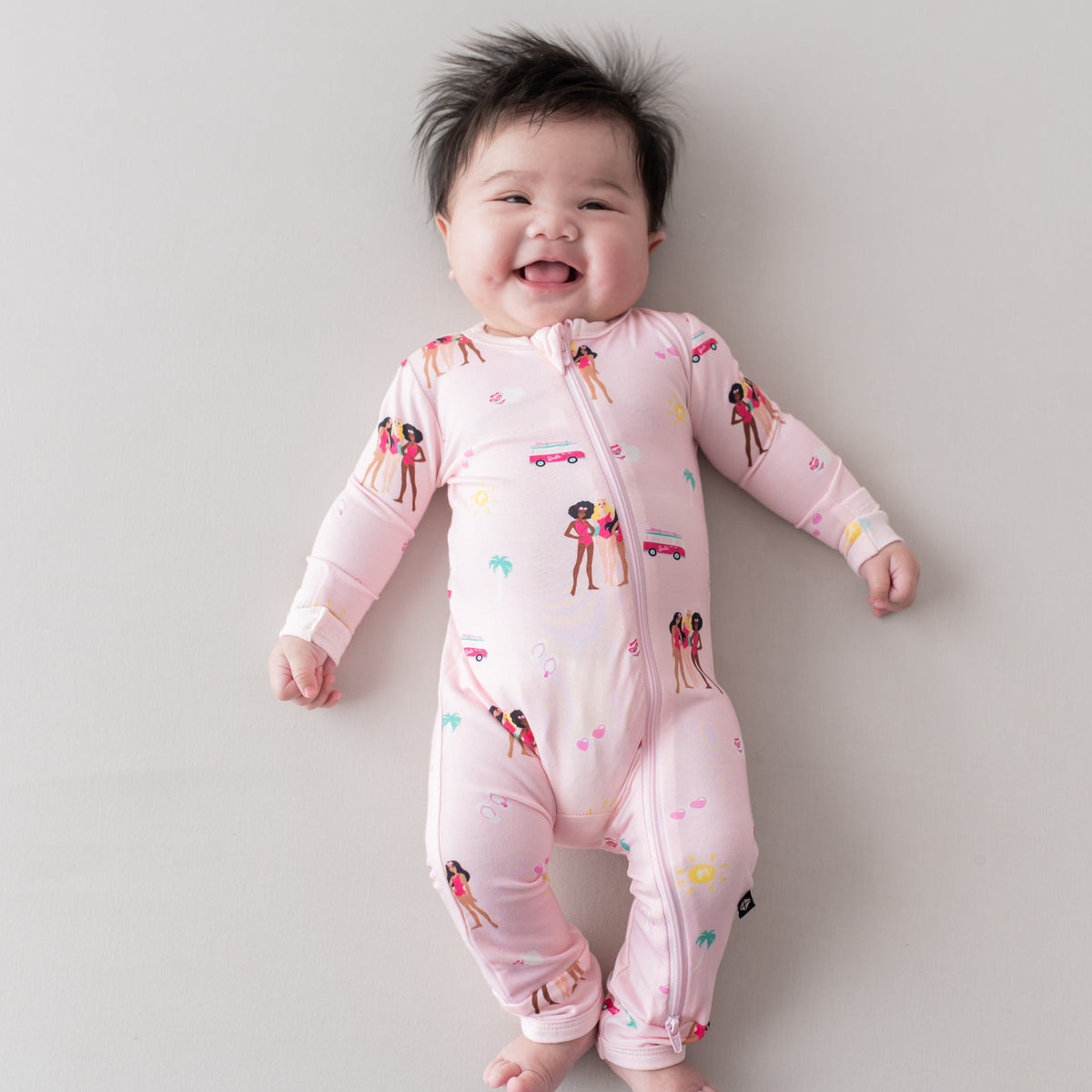 Zippered Romper in Barbie™ Beach