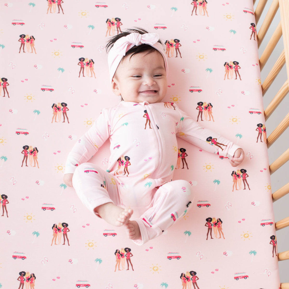 Crib Sheet in Barbie™ Beach