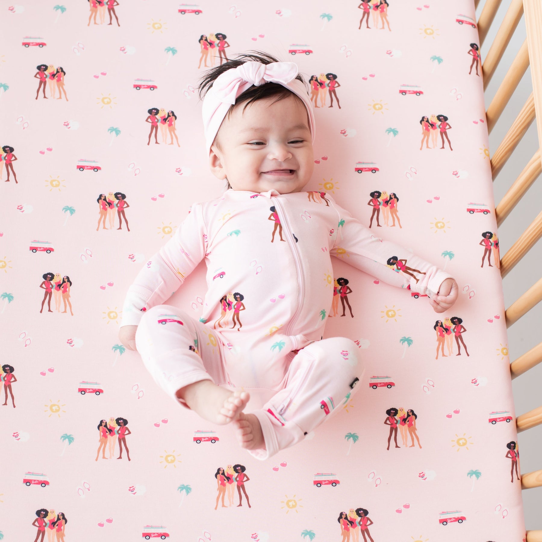 Crib Sheet in Barbie™ Beach