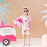 Short Sleeve Pajamas in Barbie™ Beach
