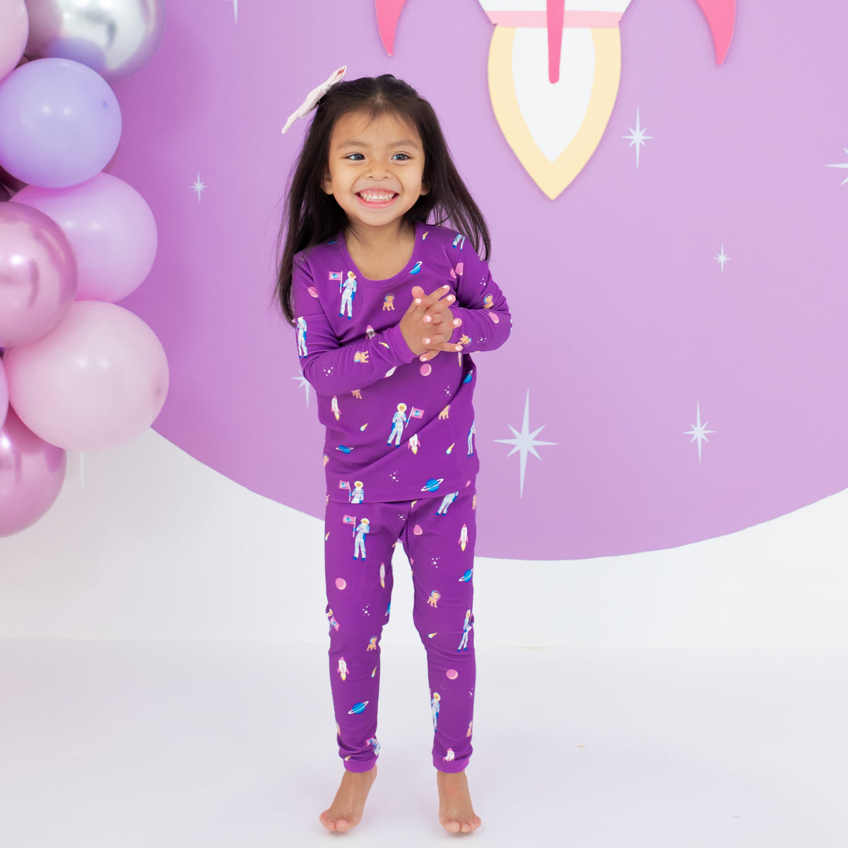 Long Sleeve Pajamas in Barbie™ Astronaut
