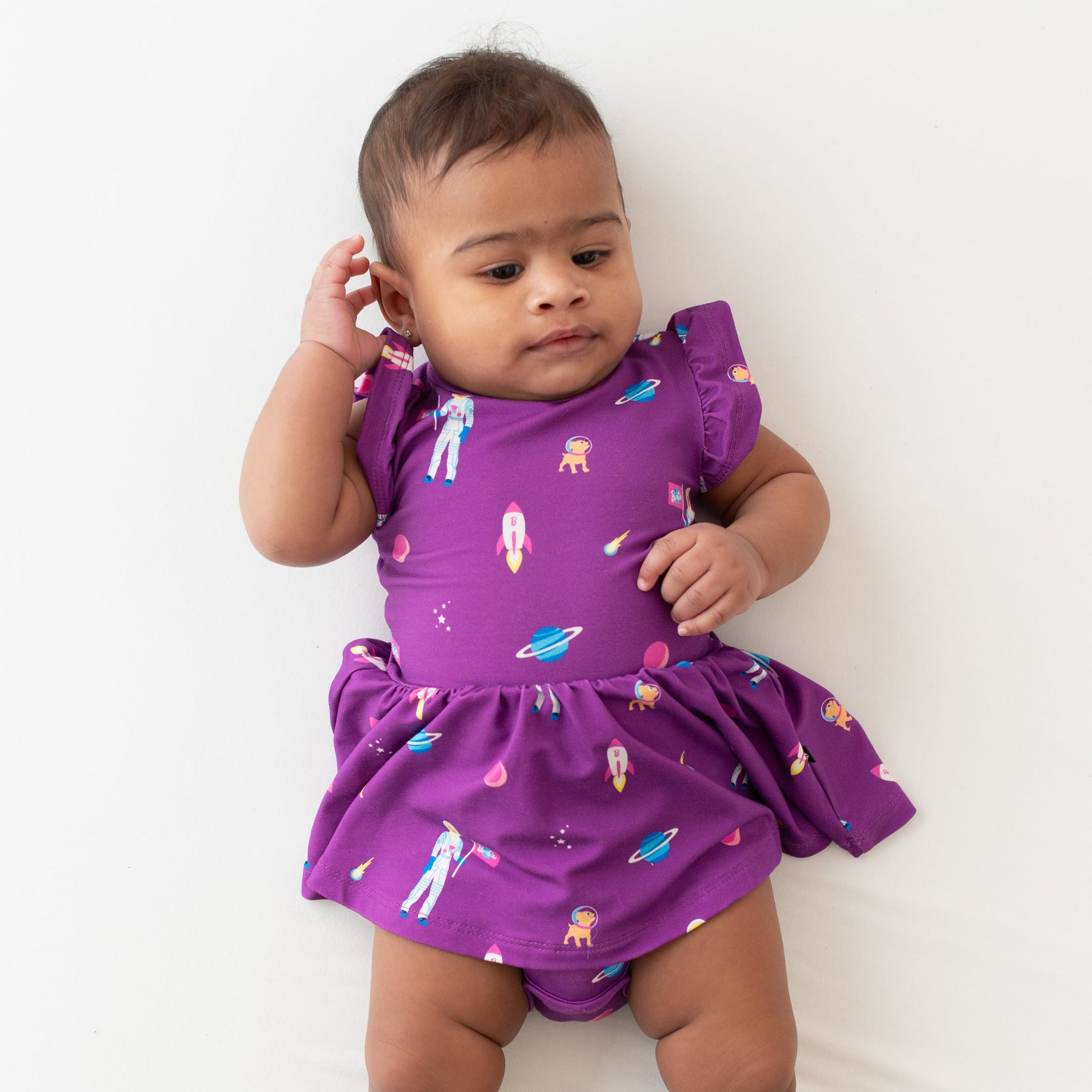 Twirl Bodysuit Dress in Barbie™ Astronaut