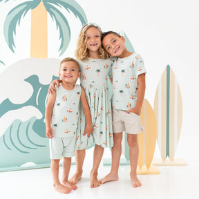 Toddler Tank Top in Dew Surf
