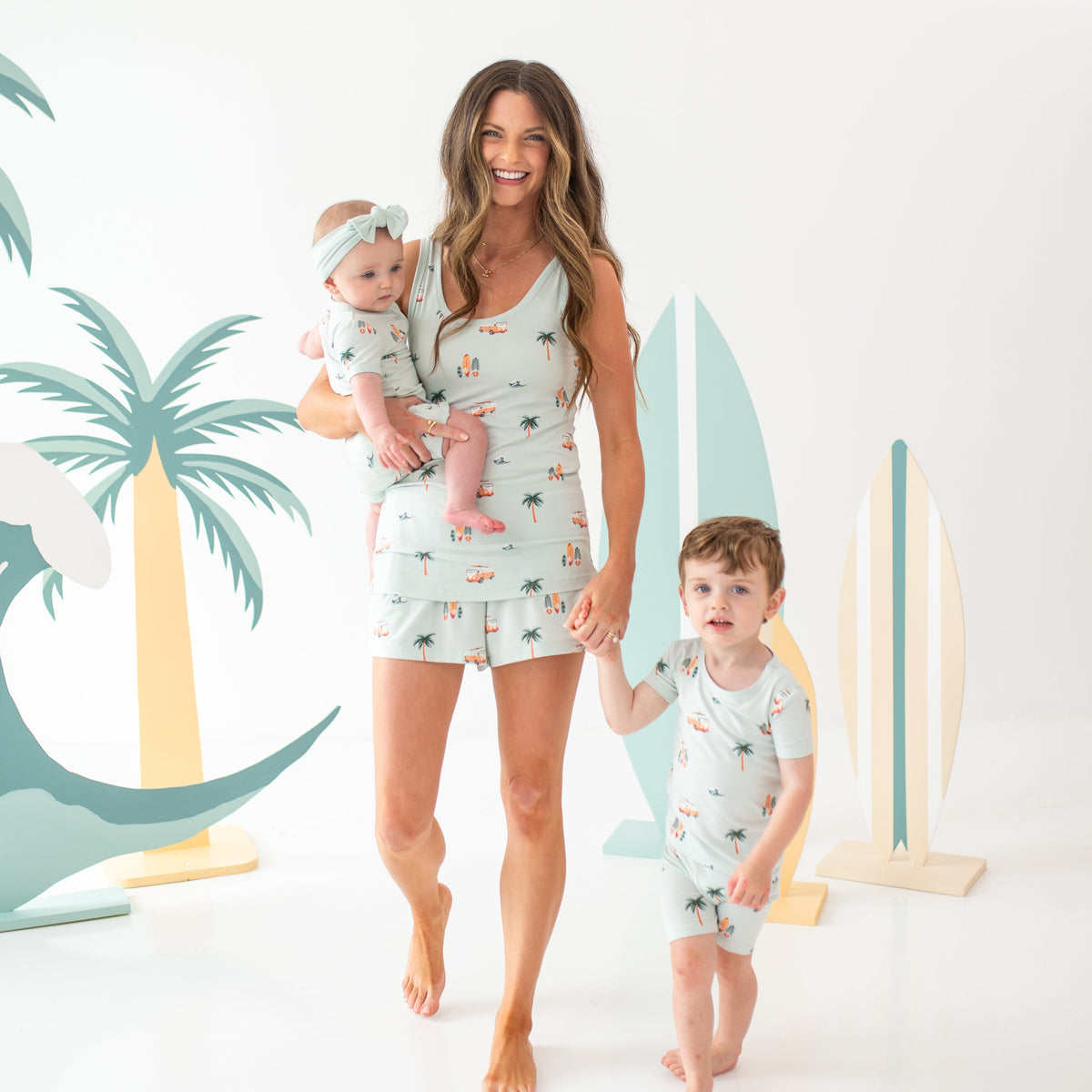 Women's Tank Set in Dew Surf