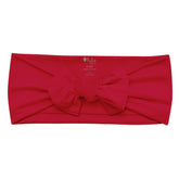 Knotted Bow Headband in Cardinal