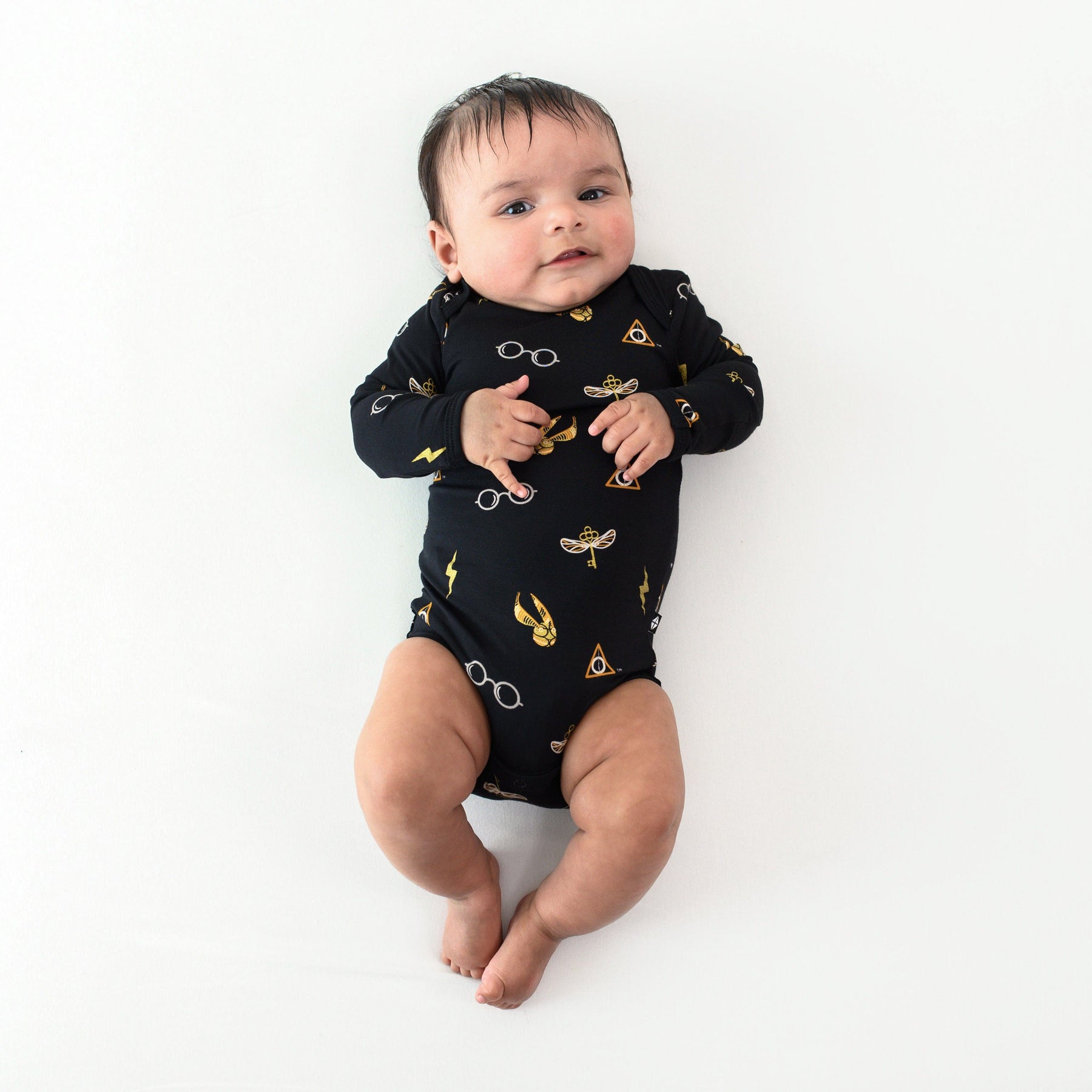 Long Sleeve Bodysuit in Midnight Icon