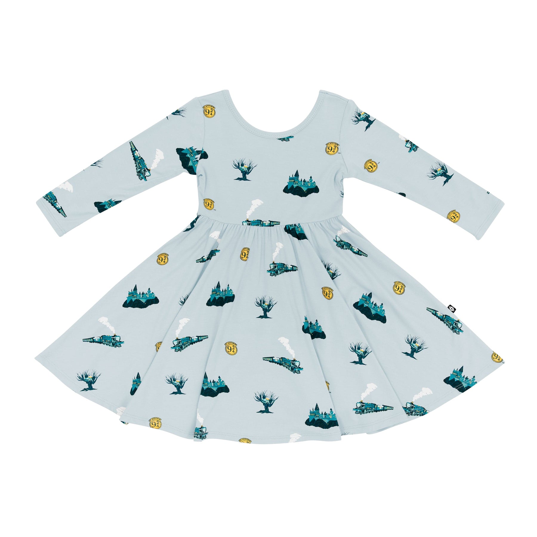 Long Sleeve Twirl Dress in Journey