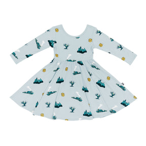 Long Sleeve Twirl Dress in Journey