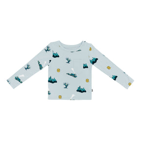 Long Sleeve Toddler Crew Neck Tee in Journey
