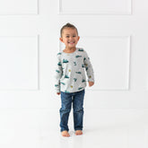 Long Sleeve Toddler Crew Neck Tee in Journey