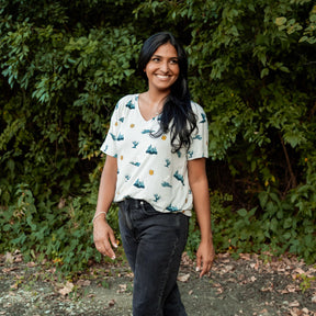 Women's Relaxed Fit V-Neck in Journey