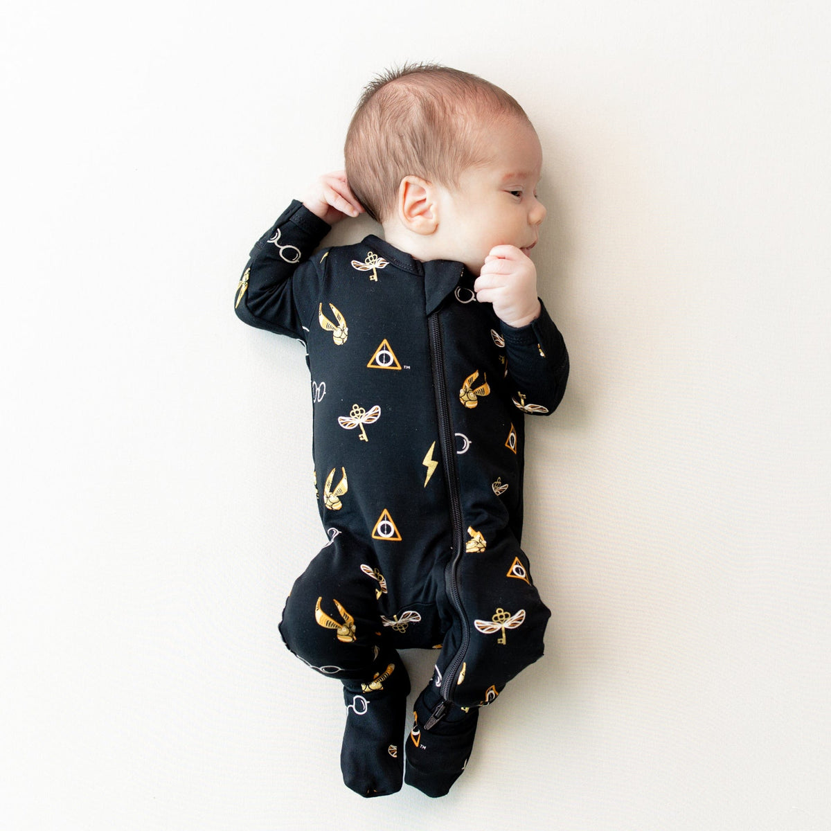 Zippered Footie in Midnight Icon