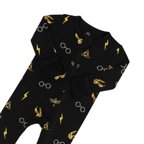 Zippered Romper in Midnight Icon