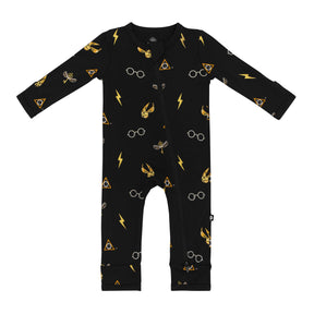 Zippered Romper in Midnight Icon